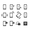 Phone icon set