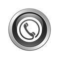 Phone icon toll free button