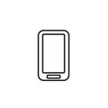 Phone icon in trendy flat style isolated on grey background.