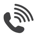 Phone icon vector.Phone, Telephone icon in trendy flat style design. Phone symbol for website design, logo, and user interface . V Royalty Free Stock Photo