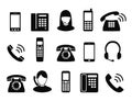 Phone icon. icons in a style of flat design. Royalty Free Stock Photo