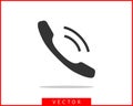 Phone Icon Vector Illustration. Call Center App. Telephone Icons Trendy Flat Style. Contact Us Line Silhouette