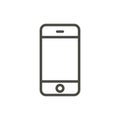 Phone icon vector. Line smartphone symbol.