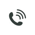 Phone icon vector. Telephone icon symbol isolated.