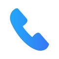 Phone icon vector. Telephone symbol. Phone call icon vector template flat style Royalty Free Stock Photo