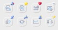 Phone image, Internet and Diagram line icons. For web app, printing. Vector