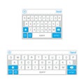 Phone Keyboards Set Royalty Free Stock Photo