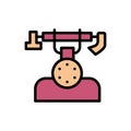 Phone, landline icon. Simple color with outline vector elements of communication icons for ui and ux, website or mobile
