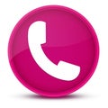 Phone luxurious glossy pink round button abstract