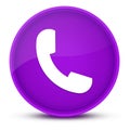 Phone luxurious glossy purple round button abstract