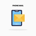 Phone Mail flat icon.