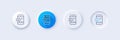 Phone Message line icon. Mobile chat sign. Line icons. Vector