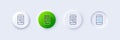 Phone Message line icon. Mobile chat sign. Line icons. Vector