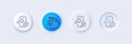 Phone message line icon. Smartphone app sign. Line icons. Vector