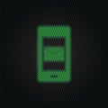 Phone, message new technology vector icon. New mobile technology traffic light style vector illustration Royalty Free Stock Photo