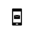 Phone, message vector icon. Simple element illustration from UI concept.  Mobile concept vector illustration. Phone, message Royalty Free Stock Photo
