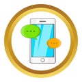 Phone messages vector icon