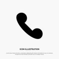 Phone, Mobile, Telephone, Call solid Glyph Icon vector Royalty Free Stock Photo