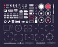Phone multimedia user interface element icon set