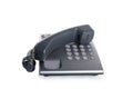 Phone off-hook with Royalty Free Stock Photo