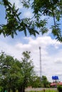 Background phone pole and sky