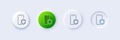 Phone protect line icon. Smartphone app sign. Line icons. Vector