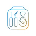 Phone repair kit gradient linear vector icon