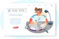 Phone repair online service vector landing page