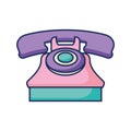 phone retro device with color pastel