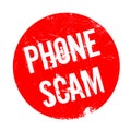 Phone Scam rubber stamp