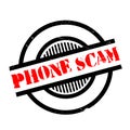 Phone Scam rubber stamp