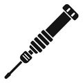 Phone screwdriver icon simple vector. Mobile broken