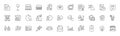 Phone search, Deluxe mattress and Phone protection line icons. For web app, printing. Line icons. Vector