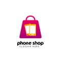 phone shop logo design template. gadget shop logo design