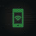 Phone, signal new technology vector icon. New mobile technology traffic light style vector illustration Royalty Free Stock Photo