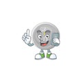 With phone silver coin cartoon character for currency