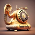 phone in a snail costume Royalty Free Stock Photo