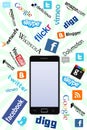 Phone & social logos