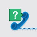 Phone Speech Bubble Question Royalty Free Stock Photo