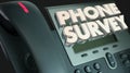 Phone Survey Ask Answer Questions Poll Respond Royalty Free Stock Photo