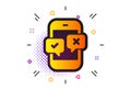 Phone survey icon. Select answer sign. Vector
