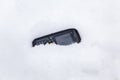 Testing a rugged mobile phone in snow 