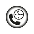 Phone Time. Vector illustration. EPS 10.