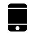 Phone glyph flat vector icon Royalty Free Stock Photo