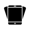 Phone glyph flat vector icon Royalty Free Stock Photo