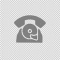 Phone vector icon eps 10. Retro telephone Royalty Free Stock Photo