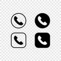 Phone. Phone vector icons collection, isolated. Telephone in modern flat and line design. Vector illustration Royalty Free Stock Photo