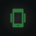 Phone, vibrate new technology vector icon. New mobile technology traffic light style vector illustration Royalty Free Stock Photo