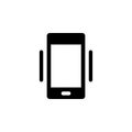 Phone, vibrate vector icon. Simple element illustration from UI concept. Mobile concept vector illustration. Phone, vibrate