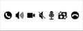 phone video call icon vector design. call button menu illustration. solid fill style